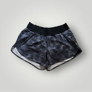 Women’s Lululemon Blue Black Running Shorts! Size 10!
